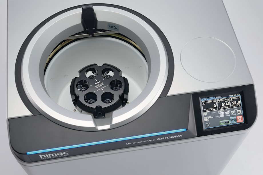 Centrifuge CP100NX top view with Rotor P32ST