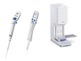 Eppendorf digital pipettes Xplorer, Repeater E3 and epMotion 96 with electronic piston operation.