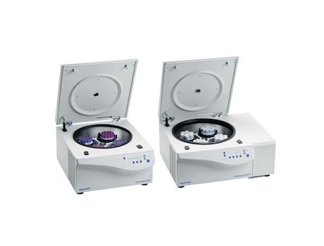 Benchtop Centrifuge 5810 and 5810 R with mixed loading capability for tubes, bottles, and plates