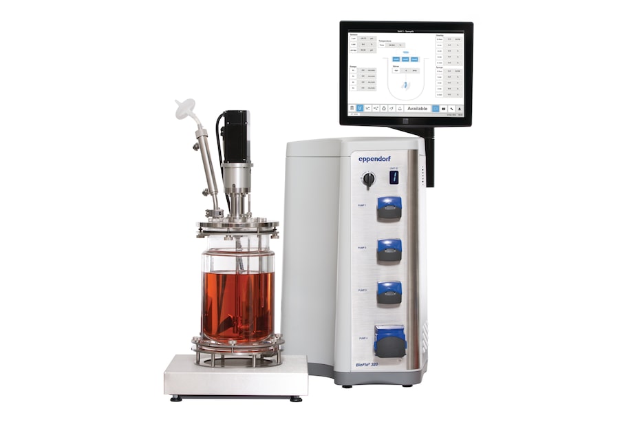 BioFlo 320 with cell culture vessel and scale
