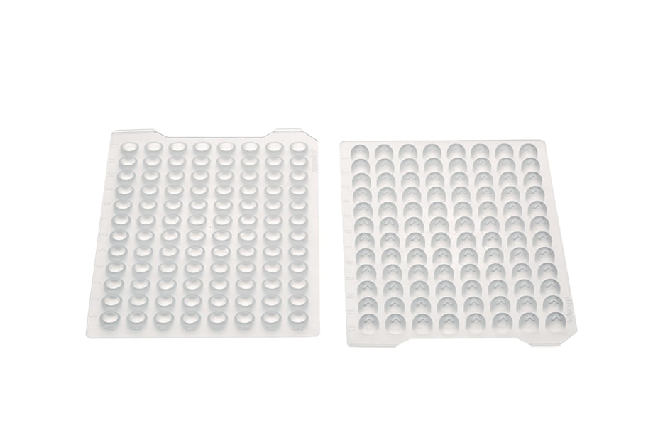 Top and bottom view of sealing mat Top and bottom view of sealing mat