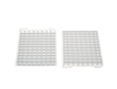 Top and bottom view of sealing mat for microplates