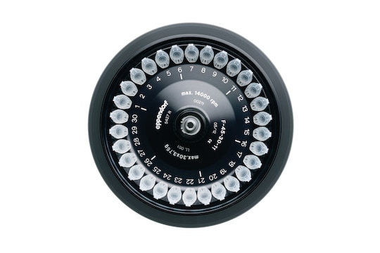 Microcentrifuge rotor for up to 30 x 1.5/2 mL microtubes