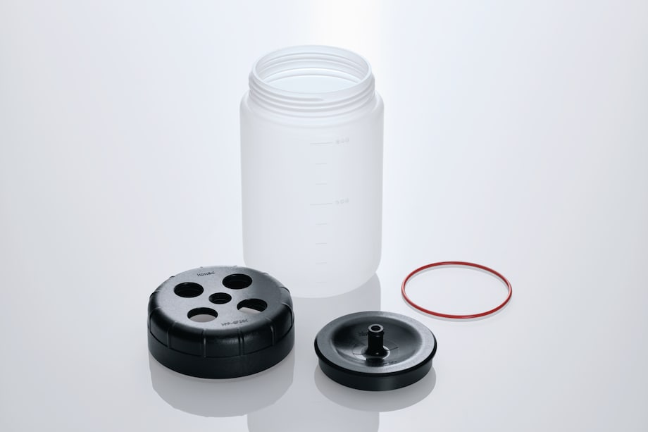 1000PP Bottle assebly with single components 1000PP Bottle assebly with single components