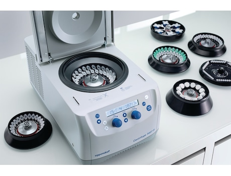 Centrifuge 5427 R offers a great versatility with nine different rotor options