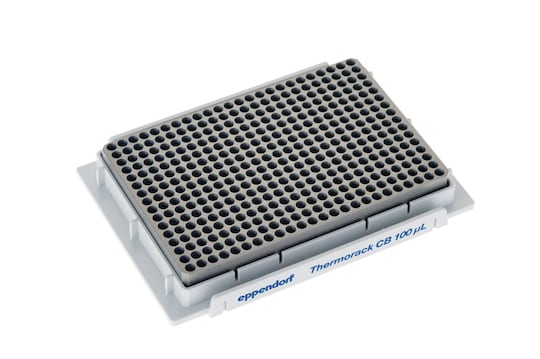Thermoblock for 100 µL tubestrips