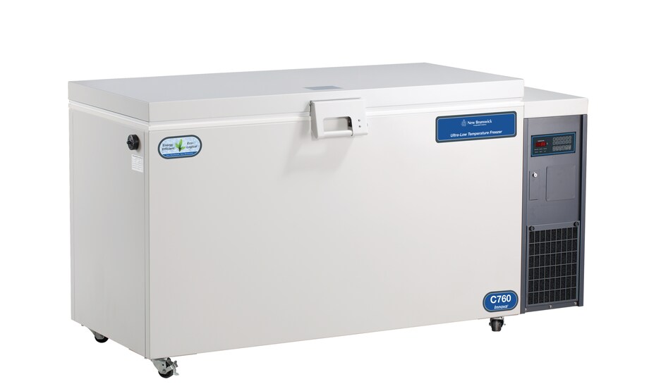 Eppendorf Innova_REG_ C760 ULT freezer: Angled view Eppendorf Innova_REG_ C760 chest ULT freezer for longterm storage of samples