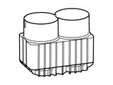 5920 740 Adapter 2x250 mL