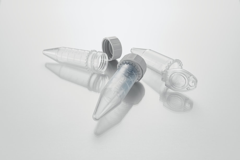 Eppendorf Tubes® 5 mL with screw cap and snap cap open Eppendorf Tubes® 5 mL with screw cap and snap cap open