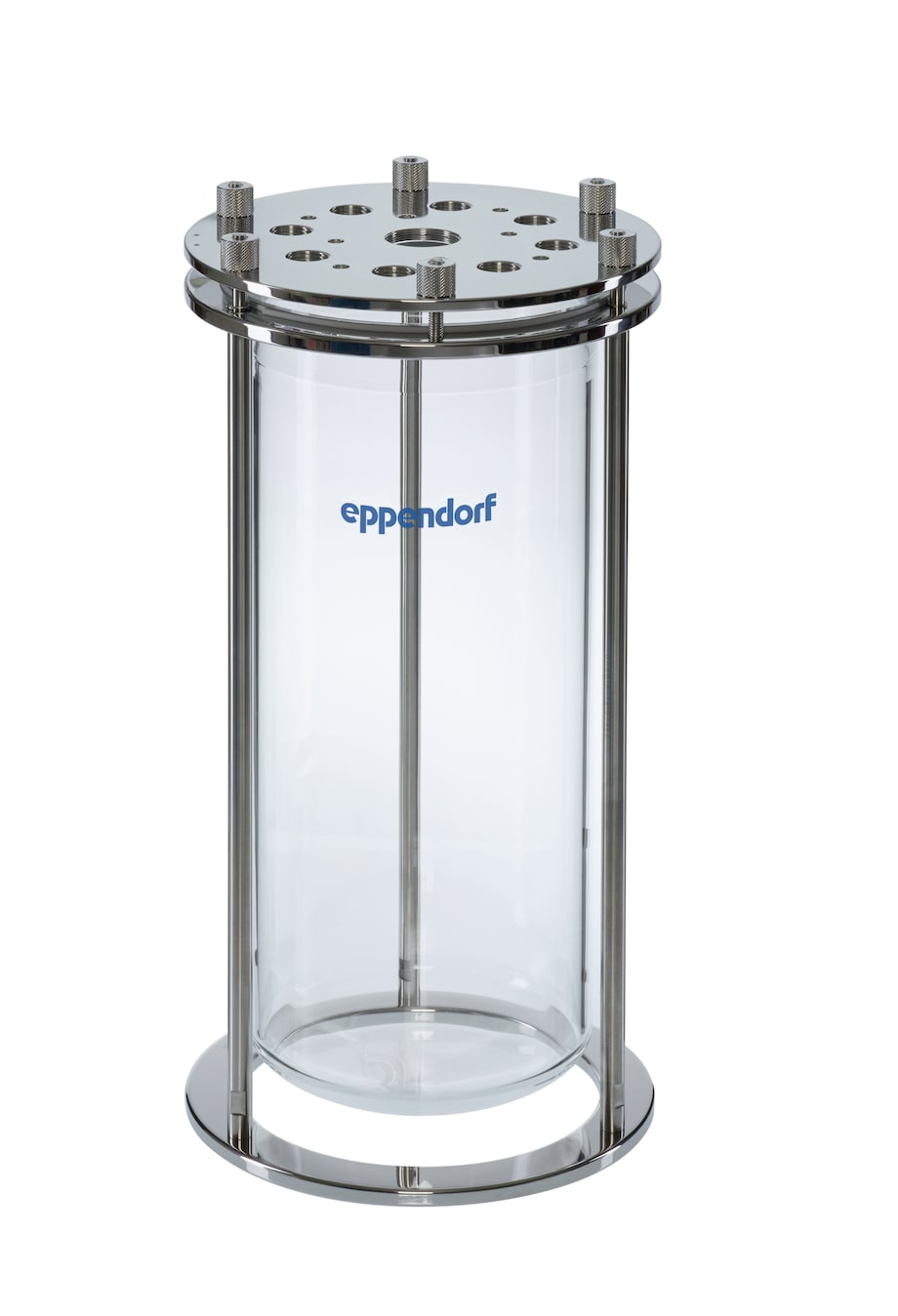 DASGIP Bioreactor single wall vessel dished bottom, 17 port headplate,4L DASGIP Bioreactor single wall vessel dished bottom, 17 port headplate,4L