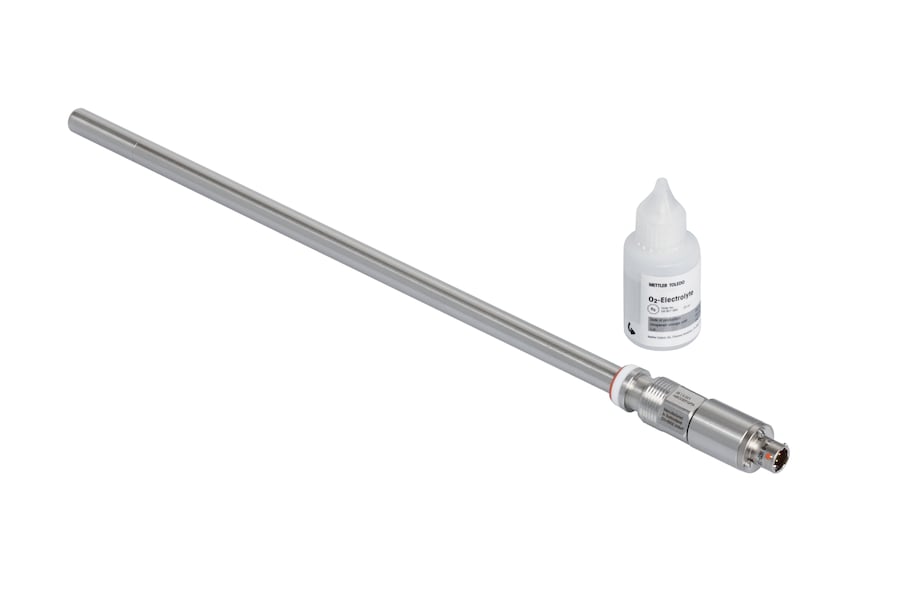 DO Sensor, Mettler Toledo autoclavable, OD 12 mm, L 320 mm DO Sensor, Mettler Toledo autoclavable, OD 12 mm, L 320 mm