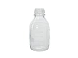 Flask, with neck GL45 transparent, 500 mL, with cap
