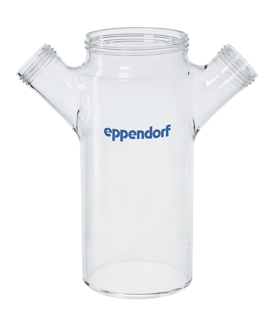 DASGIP GPI-100 Vessel 2x GL45 side arms, flat bottom DASGIP GPI-100 Vessel 2x GL45 side arms, flat bottom