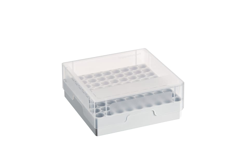 Storage Box (9x9), 2.0 in/ 53 mm (empty, no background) for cryogenic tubes Eppendorf Storage Box for cryogenic vessels for ULT frezeers