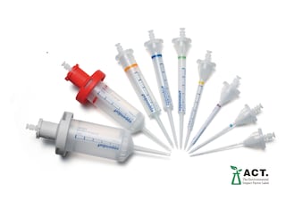 Combitips® advanced positive displacement ppette tips for Eppendorf Multipette® multi-dispenser pipettes are available in nine different volume sizes