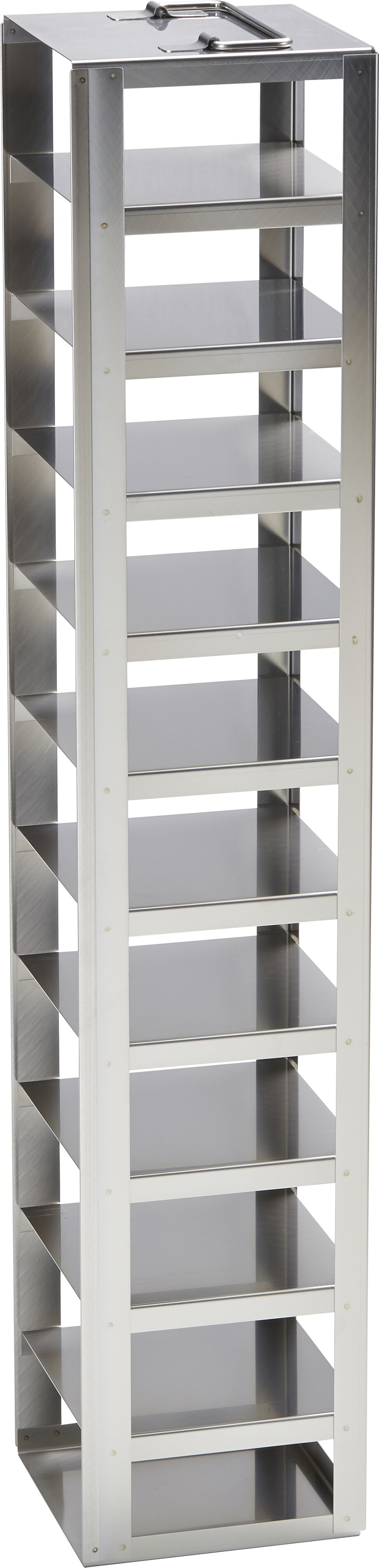 Eppendorf ULT freezer racks: Tower rack Metal tower rack for (2.5 in/ 64 mm) storage boxes in Eppendorf ULT chest freezer - (6001000910)