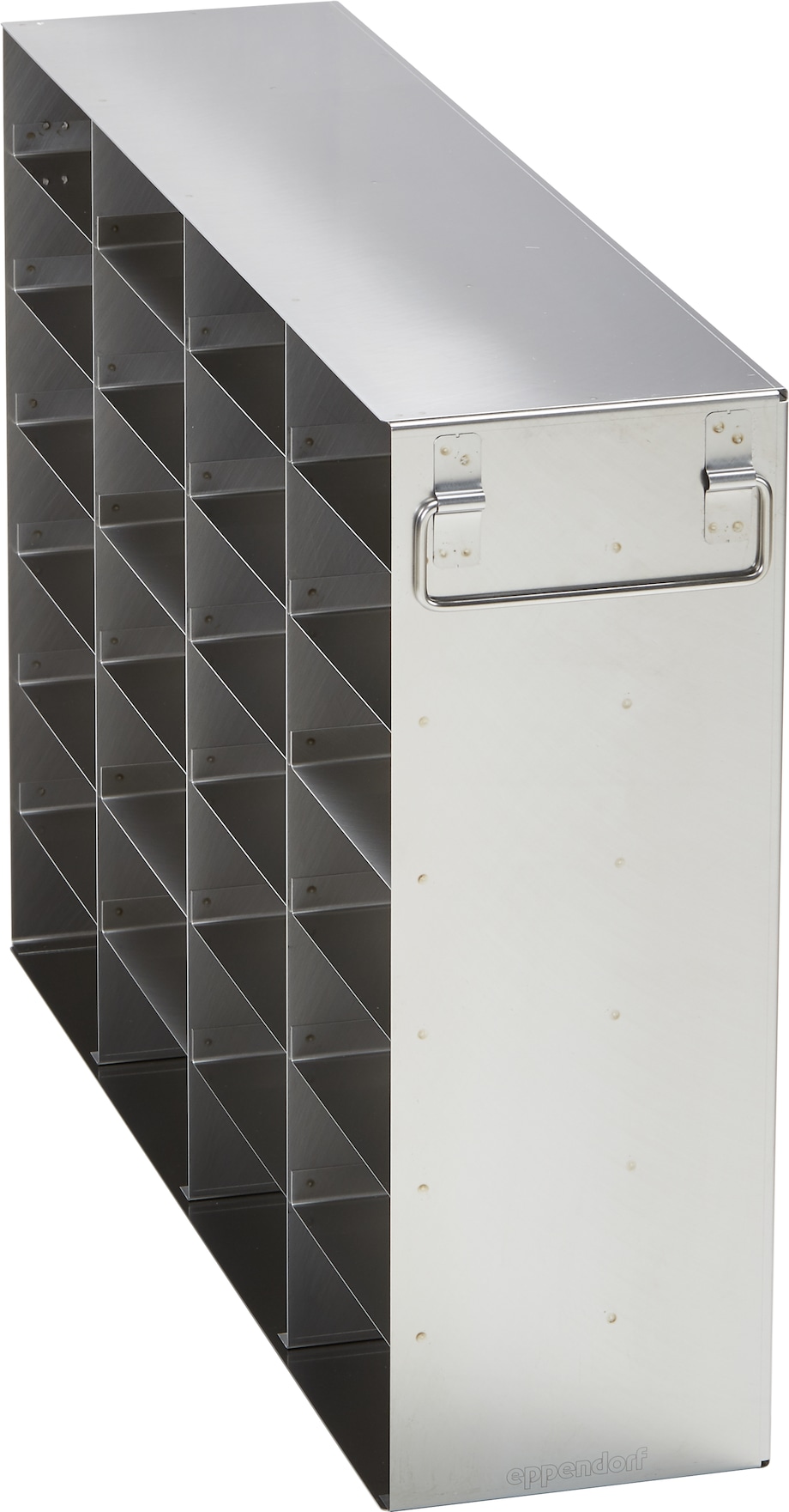 Eppendorf ULT freezer racks: Side access Metal side-access rack for (2.0 in/ 53 mm) storage boxes in Eppendorf ULT freezer (3-compartment) - (6001011210)