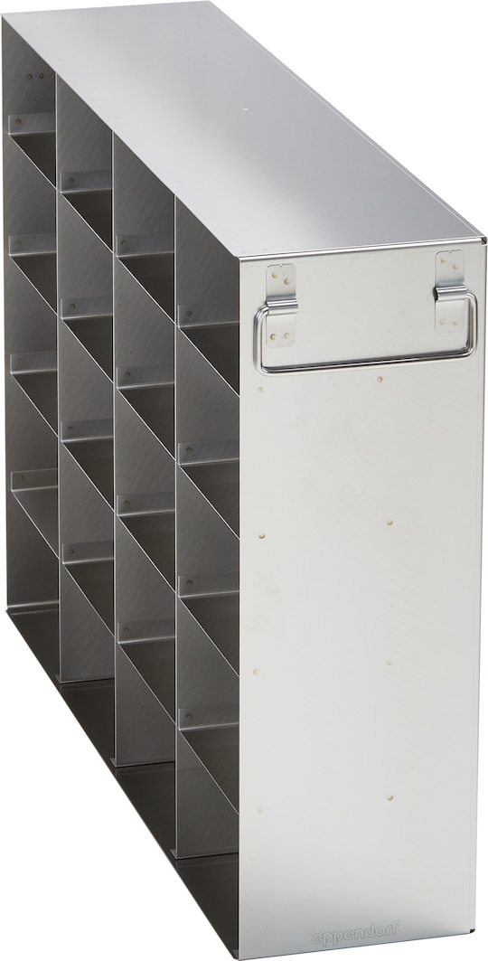 Metal side-access rack for (3.0 in/ 76 mm) storage boxes in Eppendorf ULT freezer (3-compartment) - (6001011310)