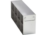 Metal drawer side access rack for (4.0 in/ 102 mm) storage boxes in Eppendorf ULT freezer (5-compartment) - (6001021410)