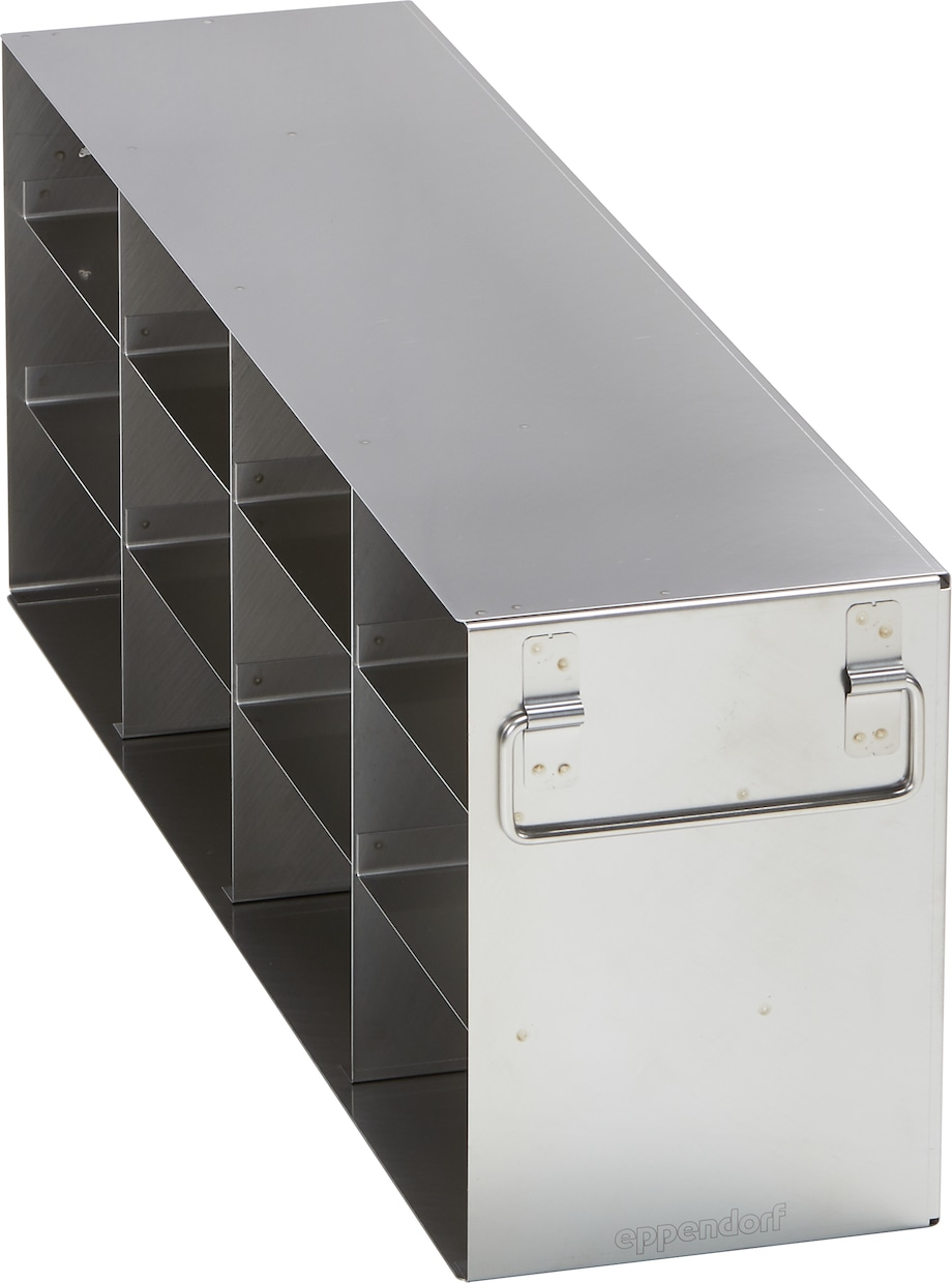 Eppendorf ULT freezer racks: Side access Metal drawer side access rack for (2.5 in/ 64 mm) storage boxes in Eppendorf ULT freezer (5-compartment) - (6001021910)