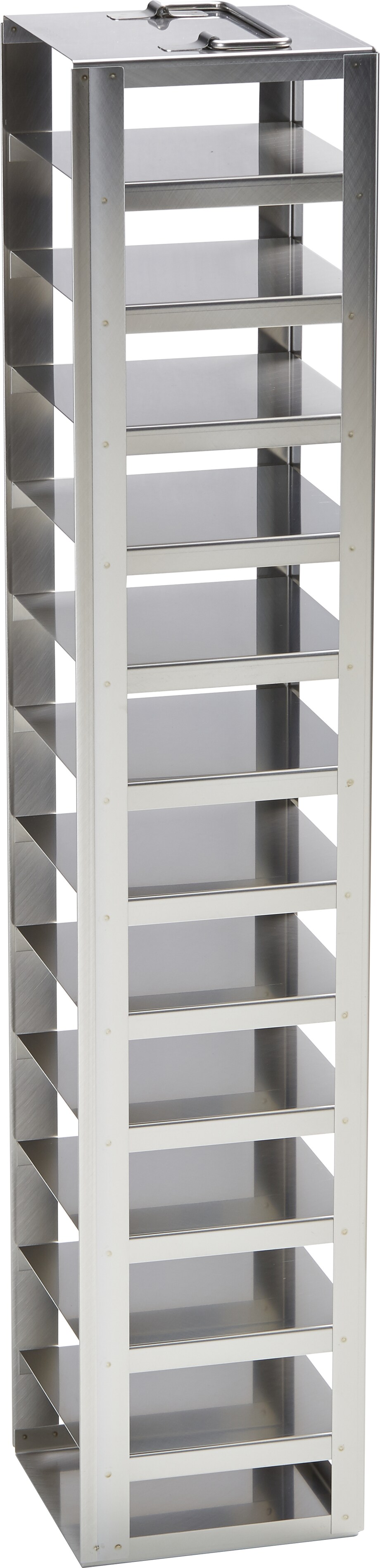 Eppendorf ULT freezer racks: Tower rack Metal tower rack for (2.0 in/ 53 mm) storage boxes in Eppendorf CryoCube_REG_ ULT chest freezer - (6001050211)