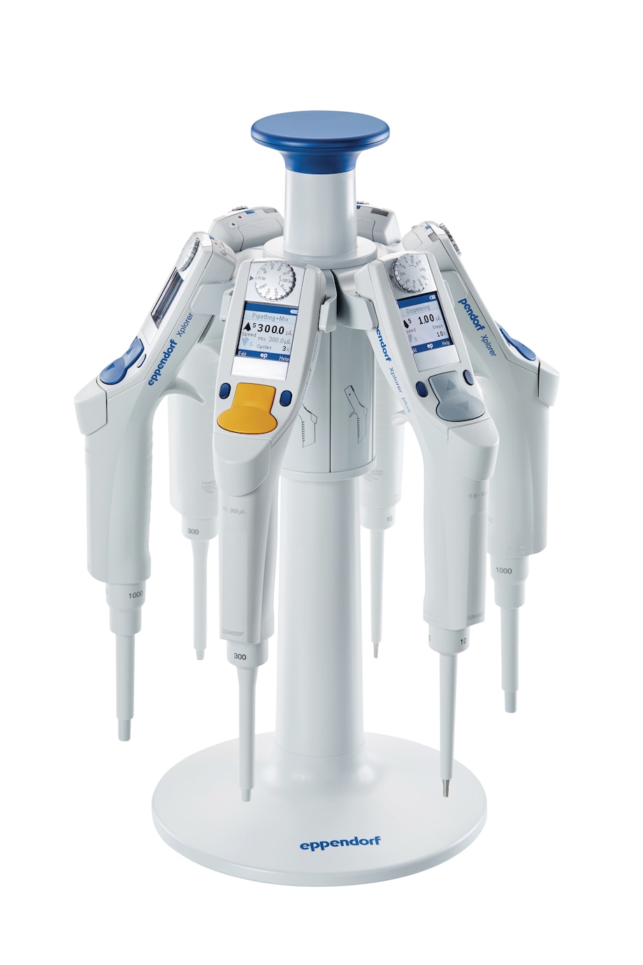 The Pipette Carousel 2 with Eppendorf Xplorer® electronic pipettes The Pipette Carousel 2 with Eppendorf Xplorer® electronic pipettes