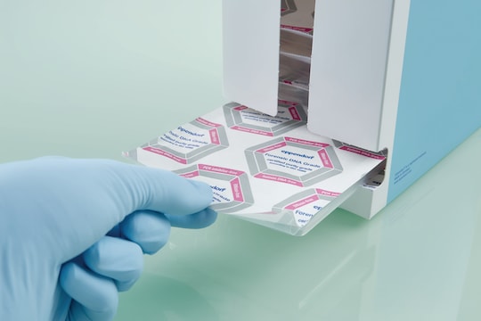 Forensic DNA grade PCR plates are individually wrapped