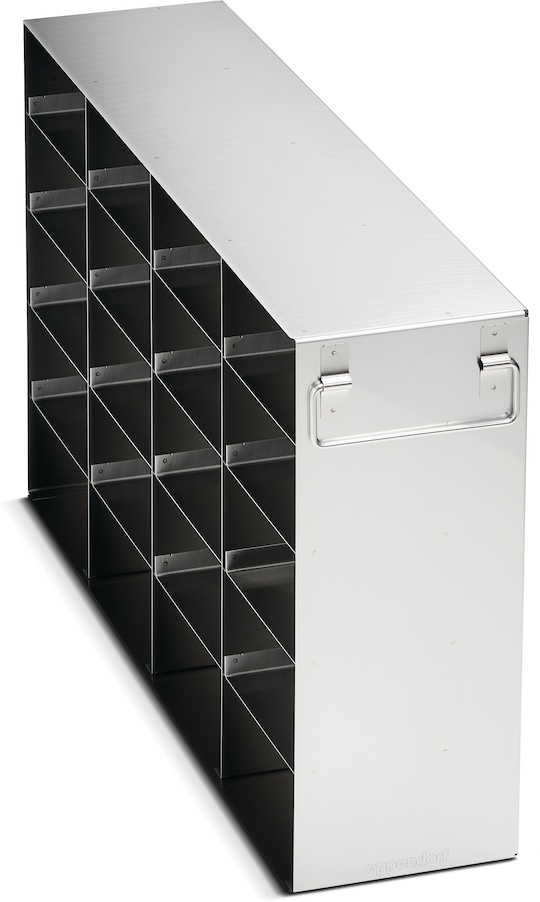 Metal side-access rack 5th MAX for (2.5 in/ 64 mm) in Eppendorf ULT freezer (5-compartment) - (6001081910)
