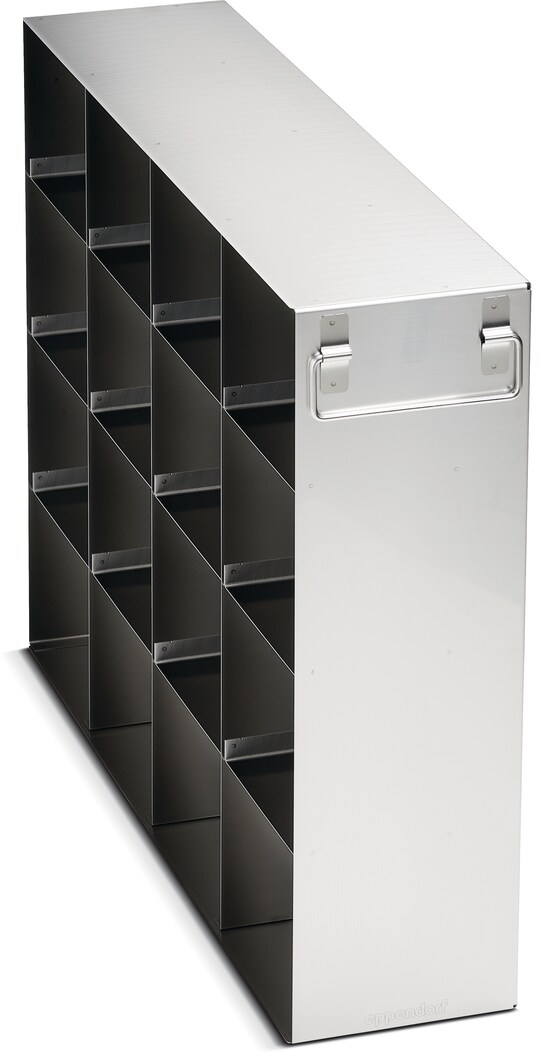 Metal side-access rack MAX for (4.0 in/ 102 mm) storage boxes in Eppendorf ULT freezer (3-compartment) – (6001071410)