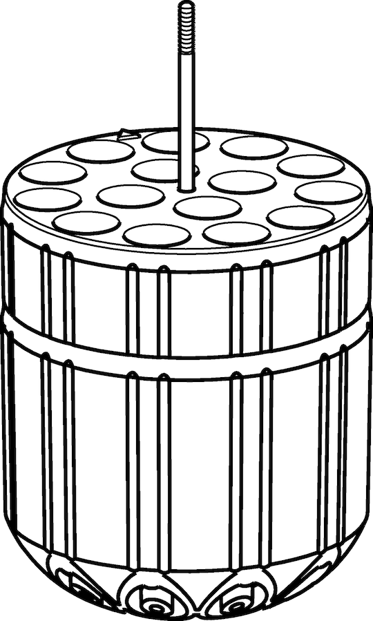 Adapter for 15 tubes 4mL– 8mL 5910703007