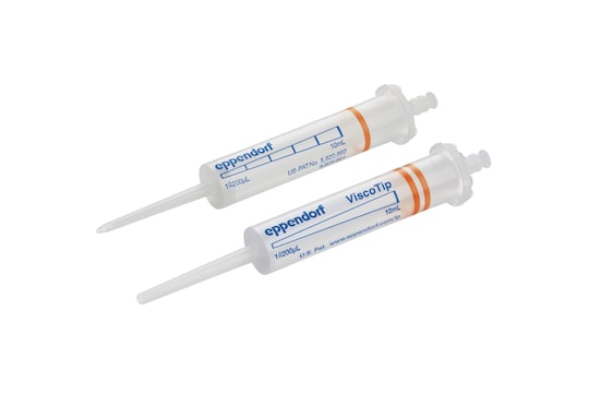 The ViscoTip® from Eppendorf is optimized for dispensing liquids with a dynamic viscosity from 200 mPa*s to 14,000 mPa*s