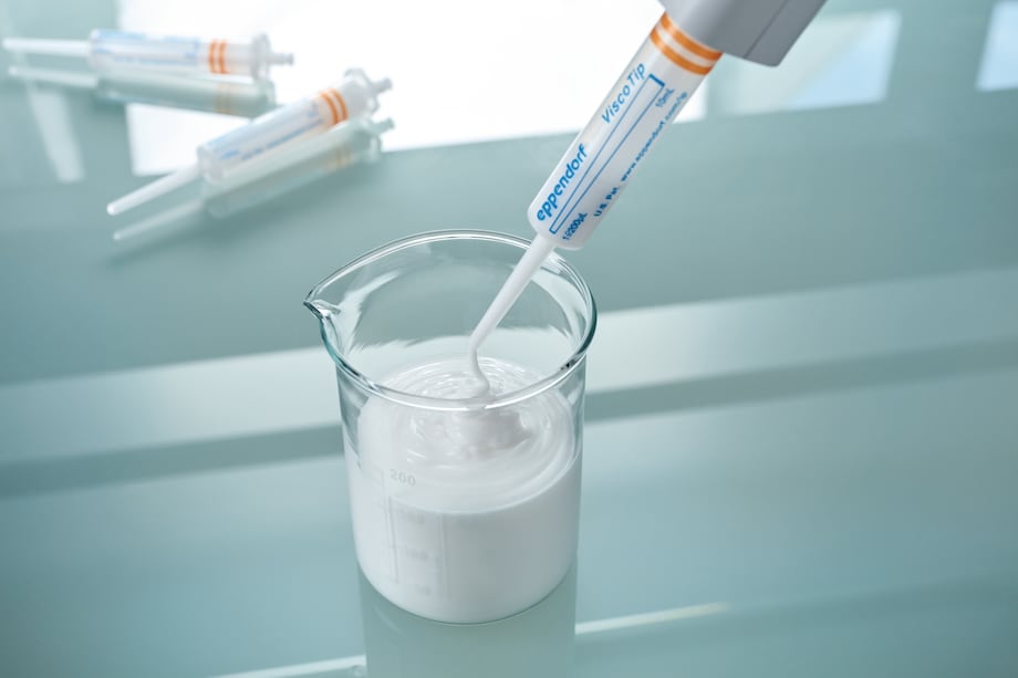Dispensing skin cream with the ViscoTip® from Eppendorf Dispensing skin cream with the ViscoTip_REG_ from Eppendorf