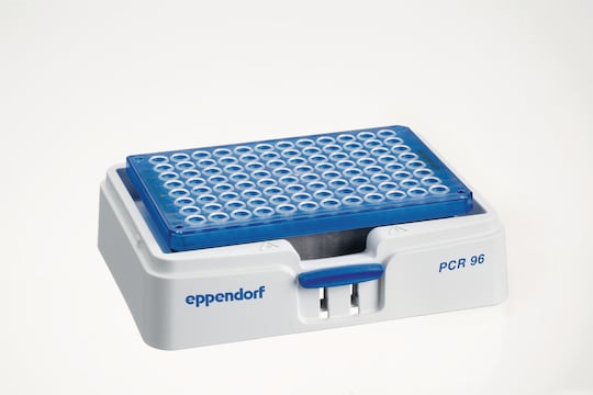 Eppendorf SmartBlock for 96-well PCR plates with blue 96-well semi-skirted PCR plate