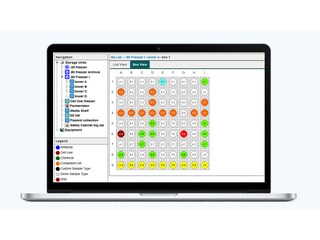 Eppendorf eLabInventory software interface on laptop computer