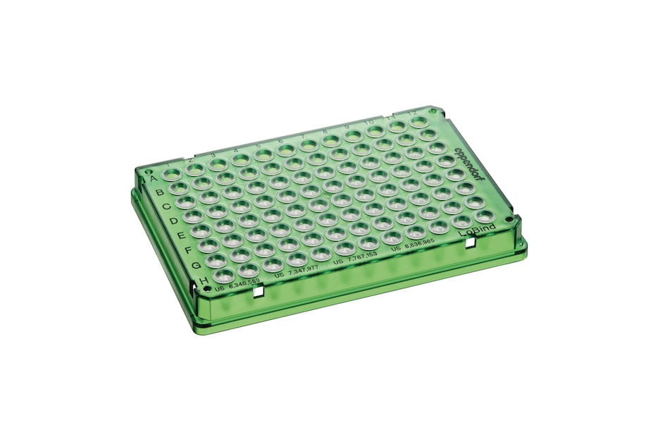 twin.tec PCR plates 96 LoBind skirted green skirted green twin.tec PCR plates 96 LoBind: skirted, green