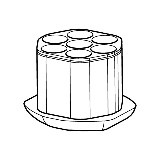 Adapter 7x50mL, skirted 5910764006