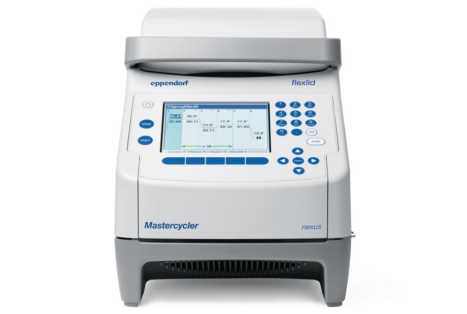 Mastercycler nexus Front view of the Eppendorf Mastercycler_REG_ nexus PCR cycler