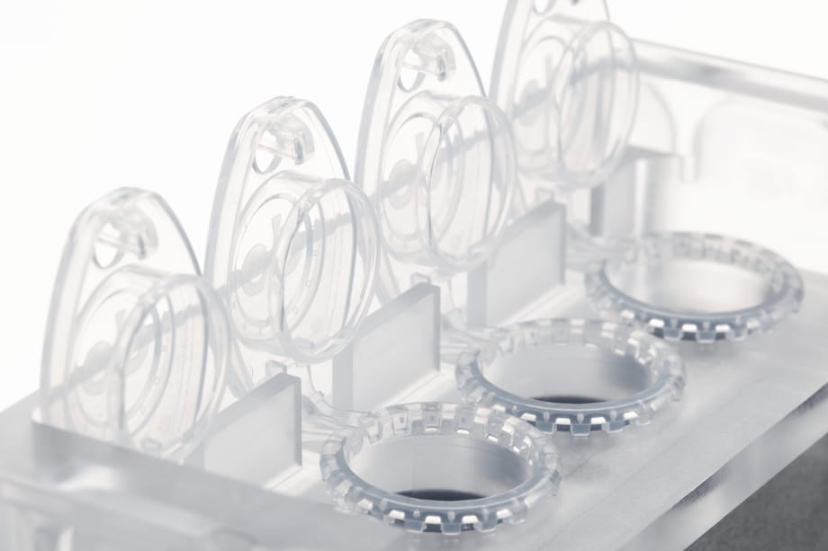 Eppendorf microtubes® 5 mL placed in reservoir rack module Eppendorf microtubes® 5 mL placed in reservoir rack module