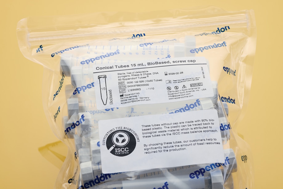 Eppendorf biobased tubes: 15 mL screw cap tubes in bag