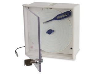 Chart recorder (T1) for ULT freezer temperature documentation