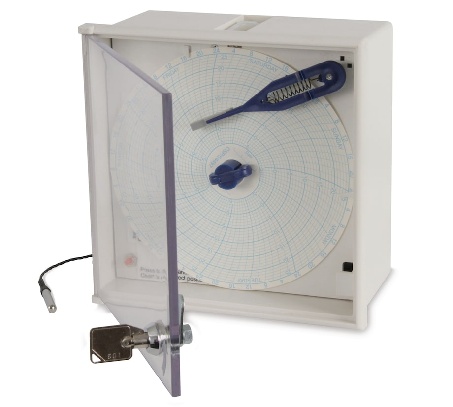 Chart recorder (T1) Chart recorder (T1) for ULT freezer temperature documentation