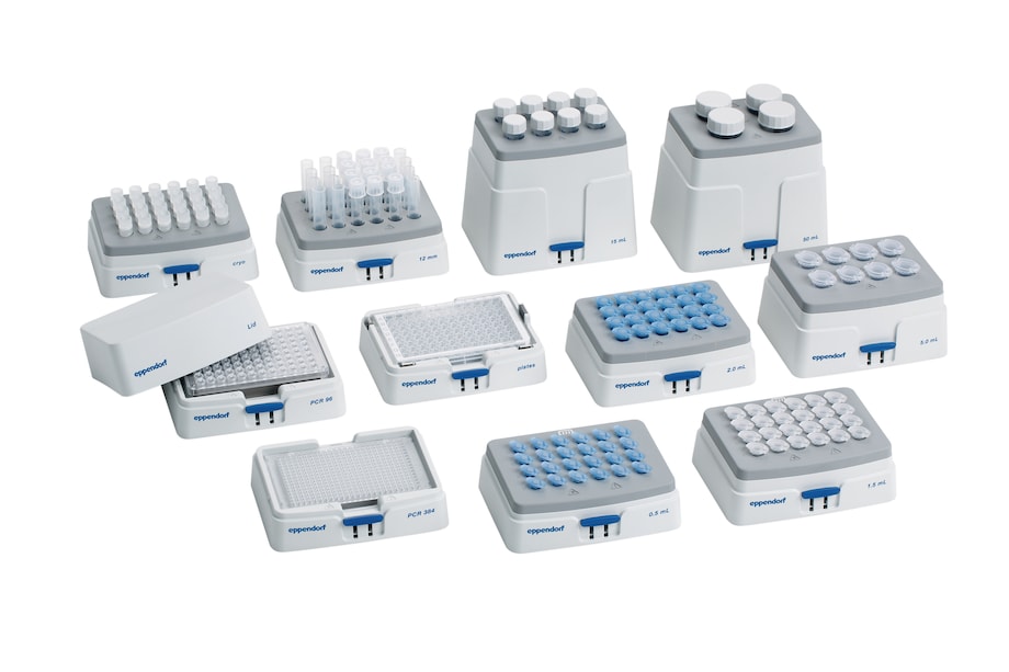 エッペンドルフSmartBlock系列 Eppendorf SmartBlock系列: チューブサイズごとに異なったフォーマット