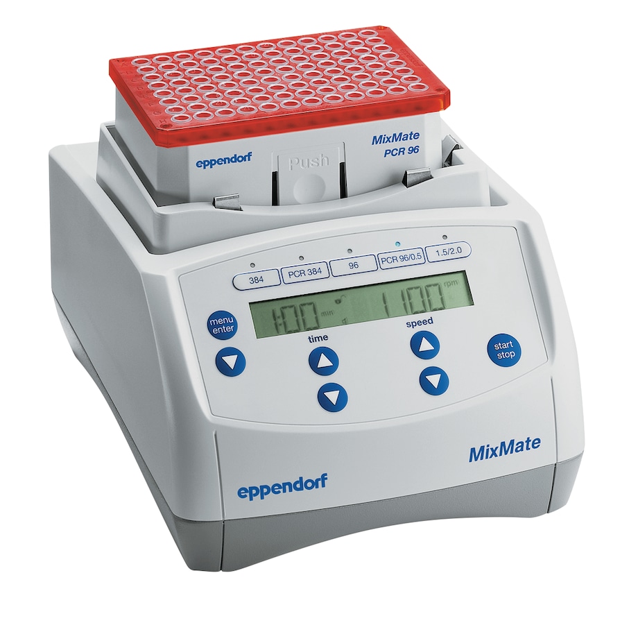Eppendorf MixMate - Usage of semi-skirted 96-well PCR plate Eppendorf Mixmate with semi-skirted PCR plate