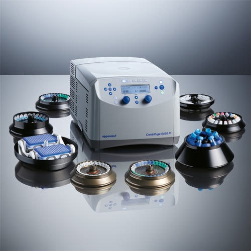 Eppendorf Centrifuge 5430 R with 12 centrifuge rotors