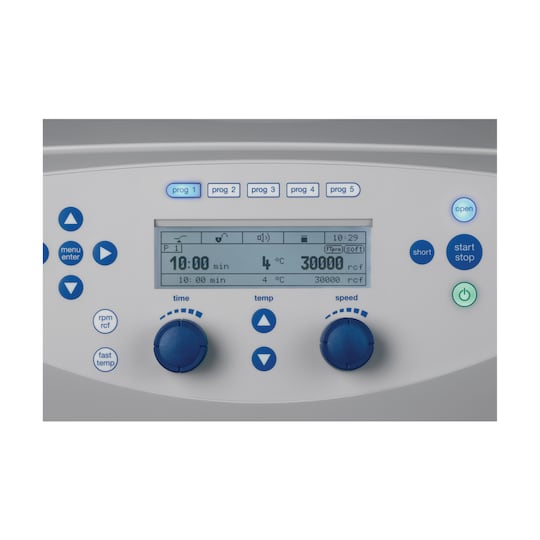 Large backlit display on high-speed centrifuge Centrifuge 5430 R