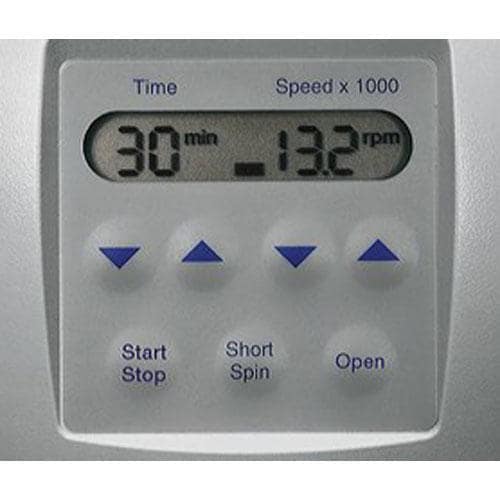 Keypad control on the mini centrifuge MiniSpin_REG_ and MiniSpin_REG_ plus