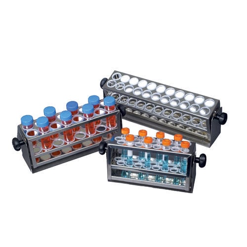 Test tube racks for lab shakers are available for diameters 8 – 30 mm Test tube racks for Eppendorf and New Brunswick lab shakers