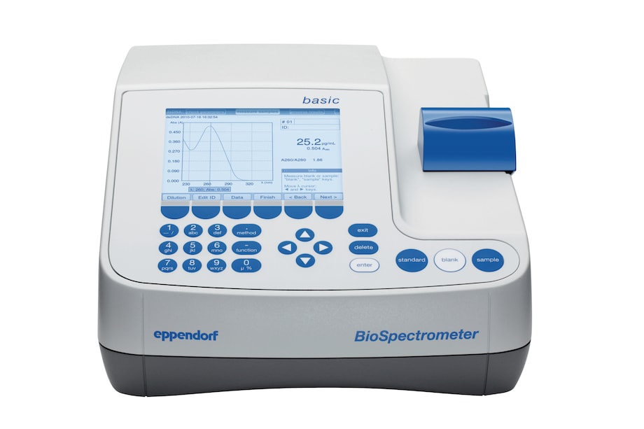 Eppendorf BioSpectrometer_REG_ basic Front view on Eppendorf BioSpectrometer basic