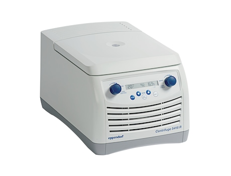 Soft-touch lid closure on the microcentrifuge Centrifuge 5418 R