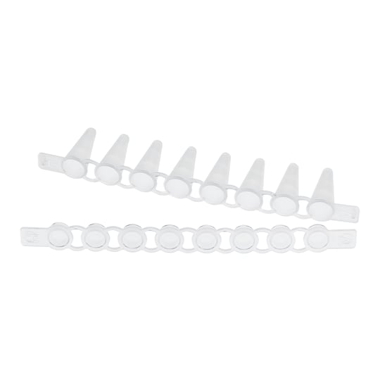 PCR Tube Strips 0.1 mL tube strip & flat caps